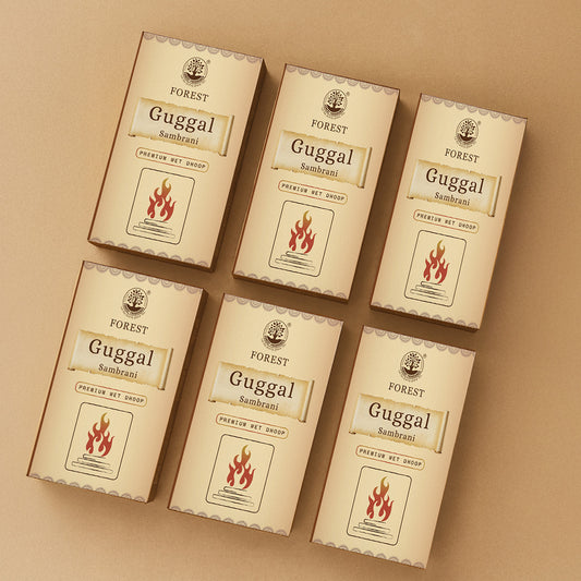 GUGGAL PREMIUM Wet Dhoop Pack Of 6