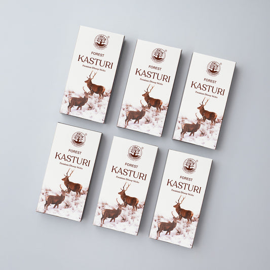KASTURI PREMIUM 6inch Dhoop Sticks Pack Of 6