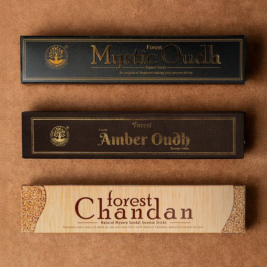 Premium Handrolled luxury incense combo Pack of 3 fragrances x 2 Pieces each