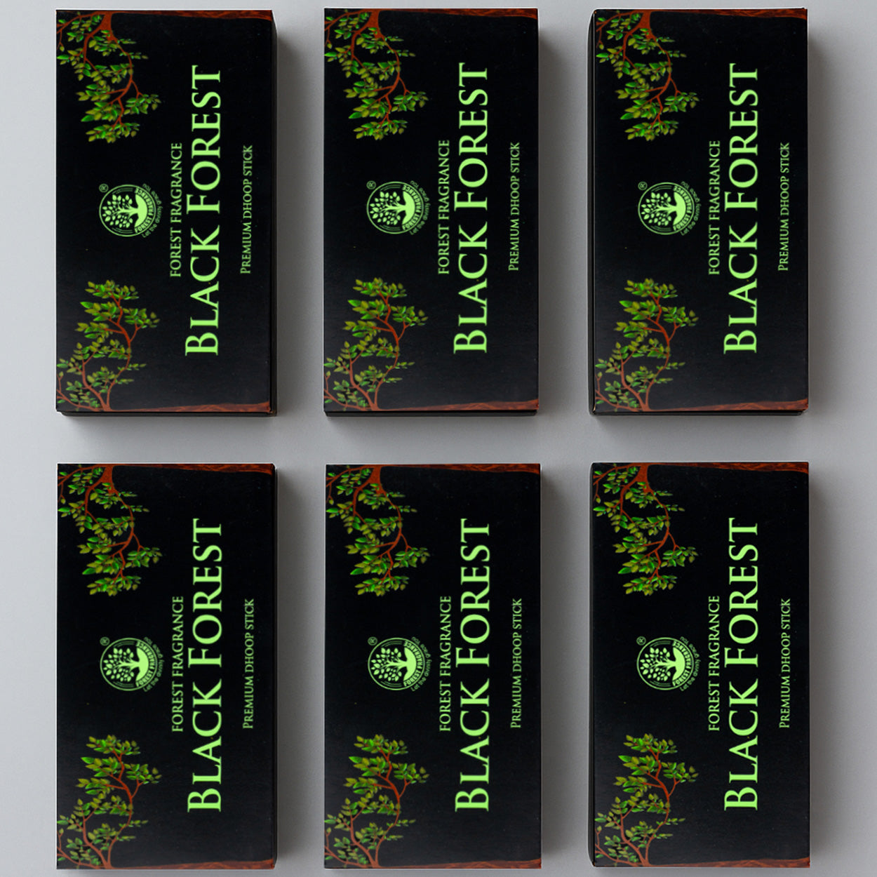 BLACK FOREST PREMIUM 6inch Dhoop Sticks Pack Of 6