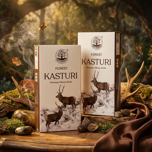 KASTURI PREMIUM 6inch Dhoop Sticks Pack Of 6