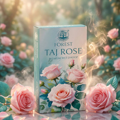 TAJ ROSE PREMIUM Wet Dhoop Pack Of 12
