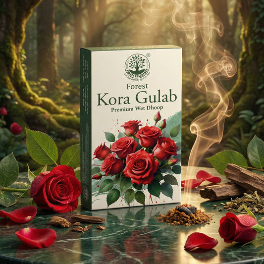 KORA GULAB PREMIUM Wet Dhoop Pack Of 12